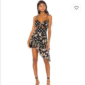 For Love & Lemons Butterscotch midi dress NWT Med